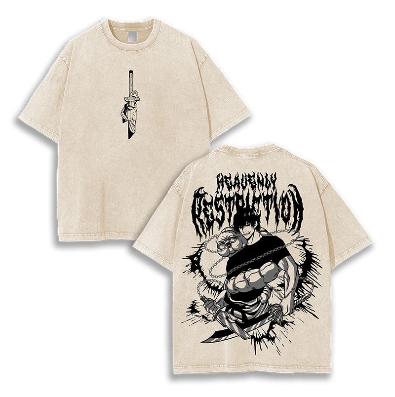 Toji Fushiguro v2 Jujutsu Kaisen Anime Washed T-Shirt