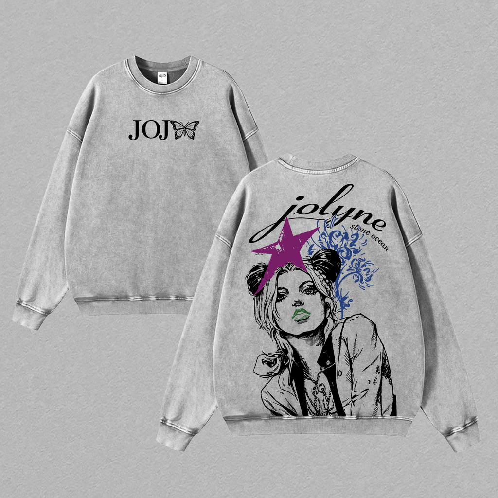 Jolyne Cujoh JoJo Stone Ocean Anime Vintage Washed Tee