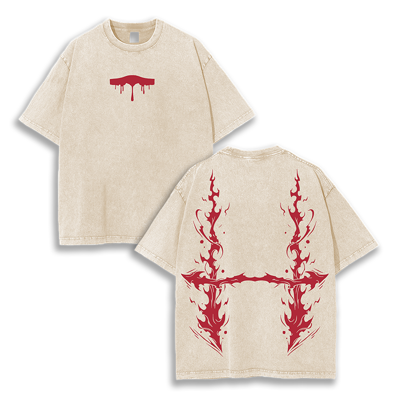 Choso X Cursed Womb Jujutsu Kaisen Washed T-Shirt