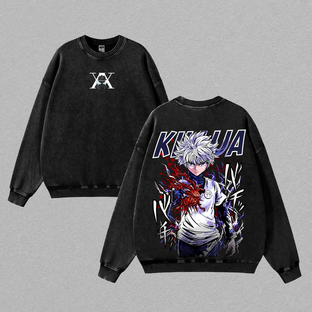 Limited Gon Freecss vs Killua Zoldyck Hunter X Hunter Anime Washed Tee