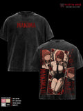 Makima Control Devil Chainsaw Man Anime Vintage Washed Tee