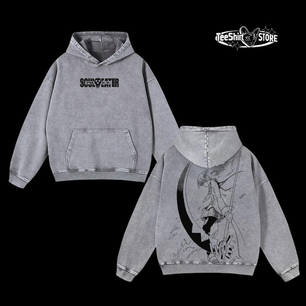 Soul Eater Maka Retro Anime Vintage Washed Tee