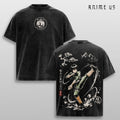 Rock Lee T Shirt, Naruto Anime Graphic Tee, Oversized Acid Washed Cotton Shirt, Streetwear Outfit, Unisex Gift for Anime Fans