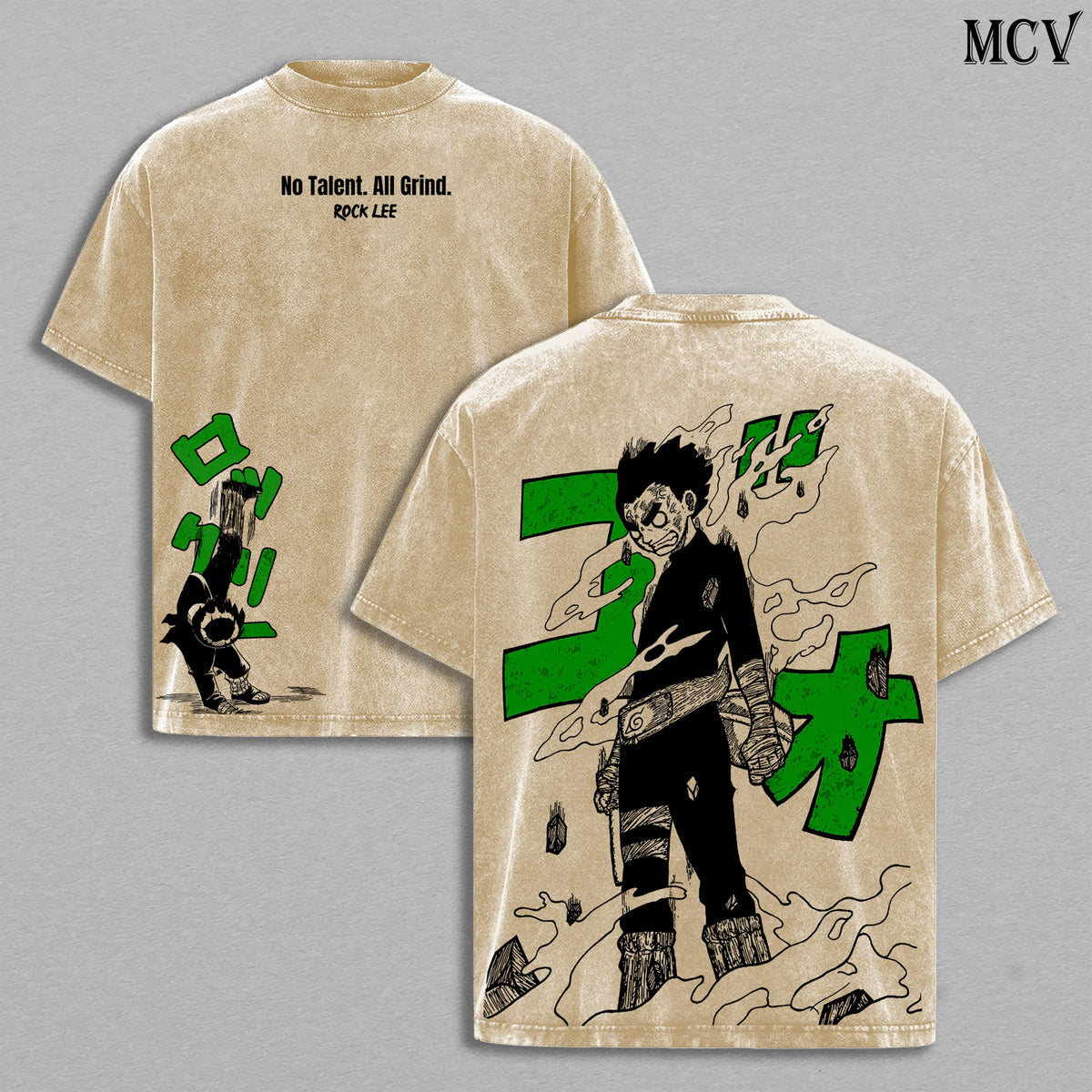 Rock Lee Naruto Anime Vintage Washed Tee & Hoodie