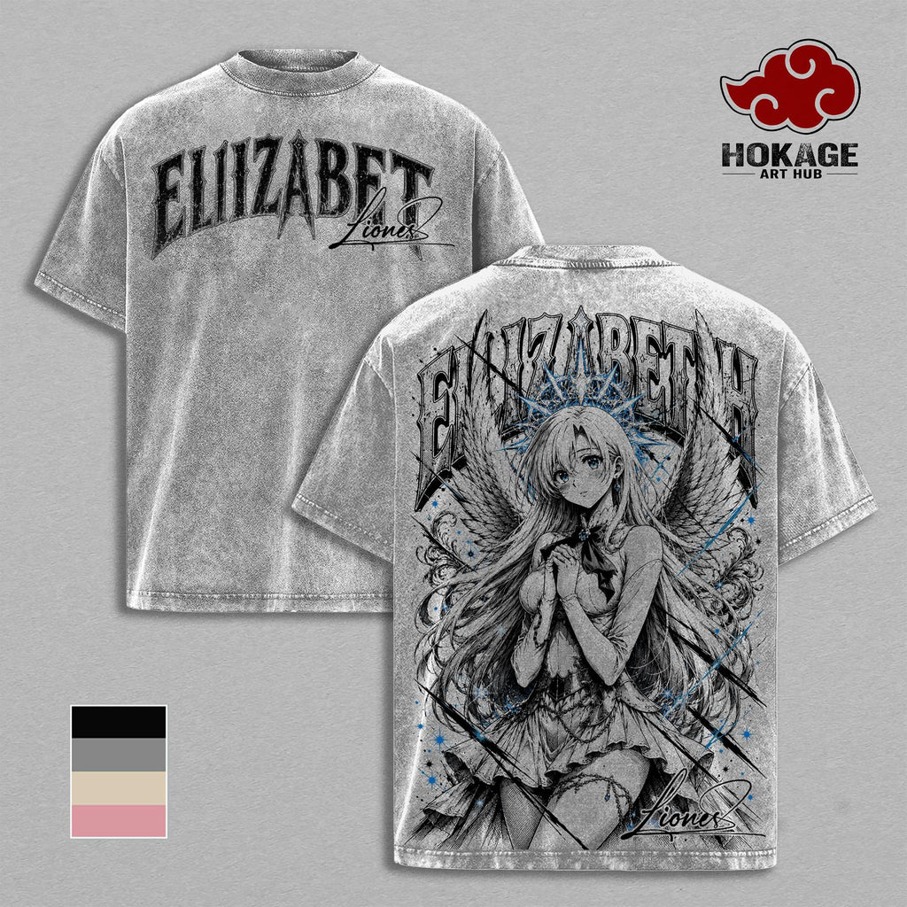 Elizabeth Liones Seven Deadly Sins Anime Vintage Washed Tee