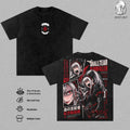 Shalltear Bloodfallen Overlord Anime Double Printed Vintage Washed Tee Unisex Oversize Heavyweight Cotton T-shirt for Anime Fans and Lovers