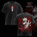 Asta Demon Form Black Clover Anime Vintage Washed Tee