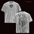 Zanka Nijiku Gachiakuta Anime Double Printed Vintage Washed Tee Unisex Oversize Anime Manga Washed Heavyweight Cotton T-shirt