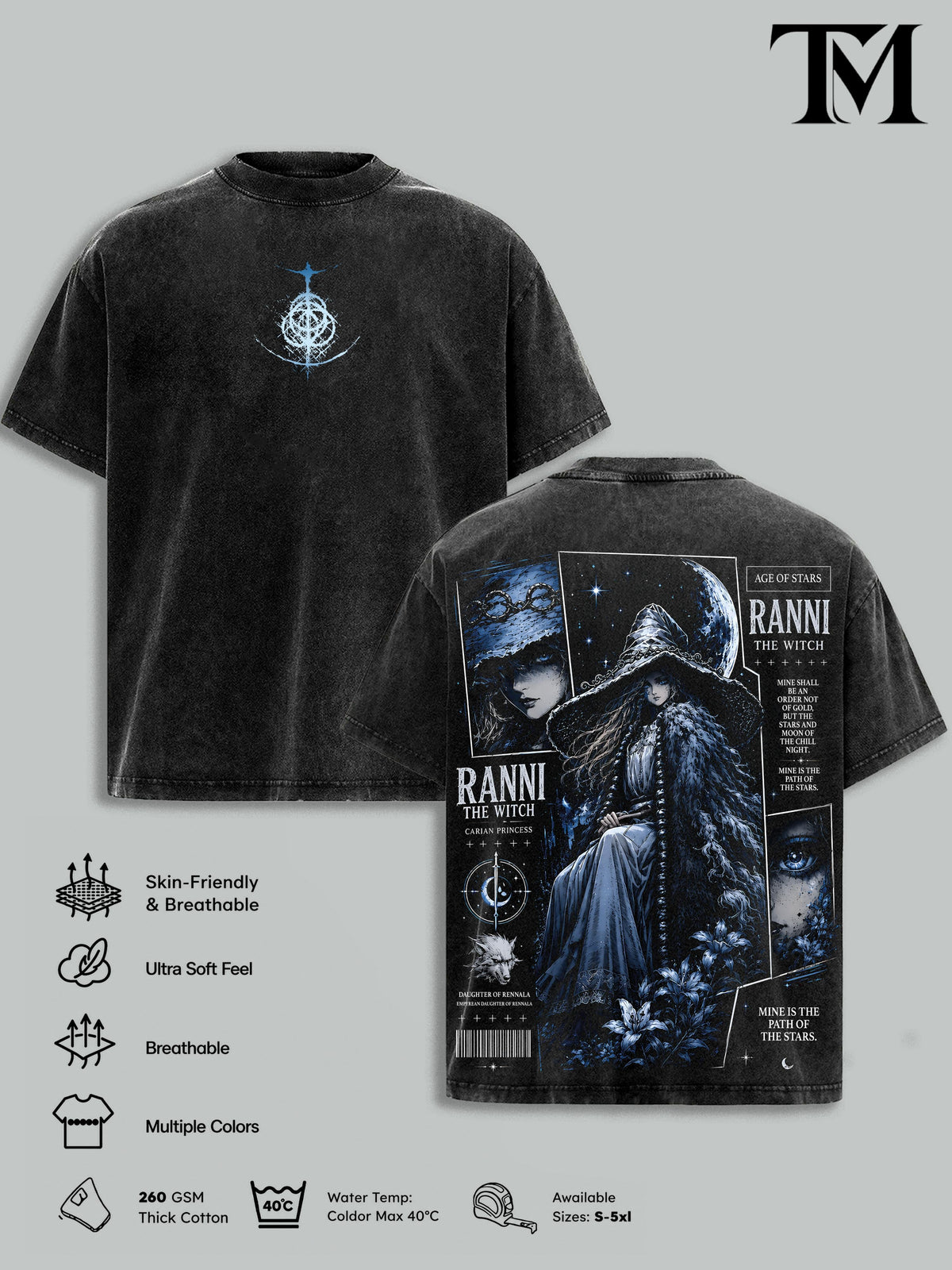 Ranni the Witch Elden Ring Vintage Washed Tee