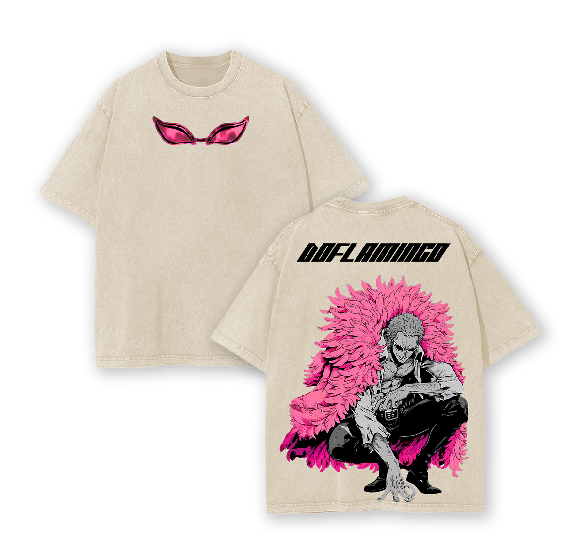 Doflamingo Smile - One Piece Washed Tee