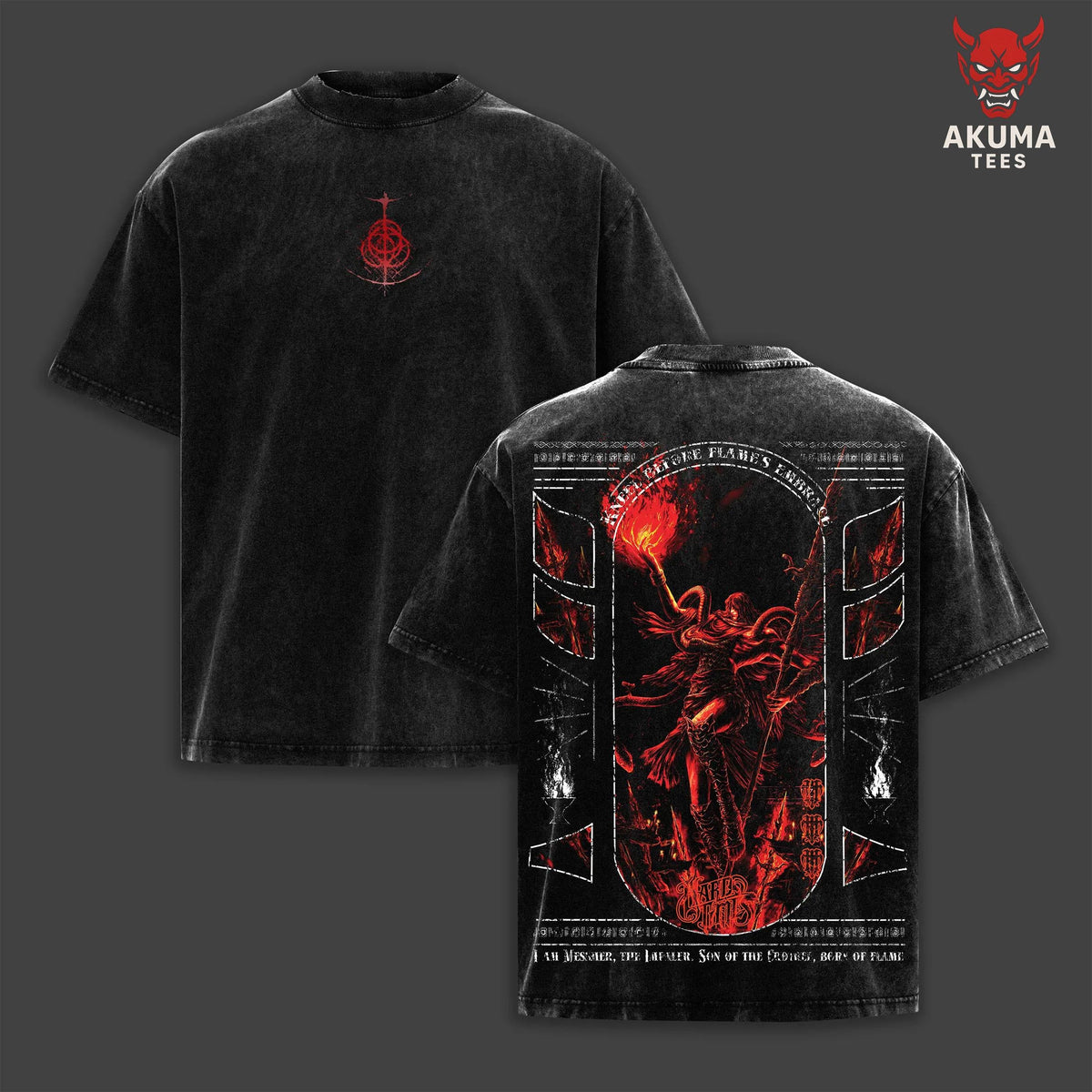 Messmer The Impaler Elden Ring Vintage Washed Tee