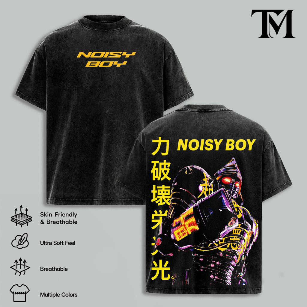 Real Steel Noisy Boy Vintage Washed Graphic Tee