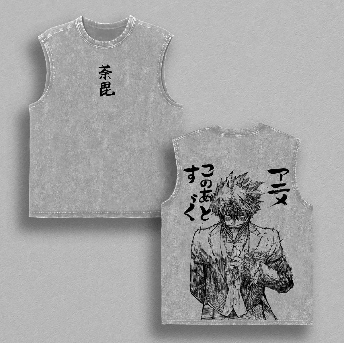 Dabi Touya Todoroki Blueflame My Hero Academia Anime Vintage Washed Tee