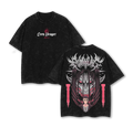 Retro Heavy Eren Yeager x Attack On Titan Anime Double Printed Washed Tee AOT t-shirt Attack on Titan merch Streetwear Anime Lover Anime Clothing
