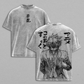 Dabi Touya Todoroki Blueflame My Hero Academia Anime Vintage Washed Tee