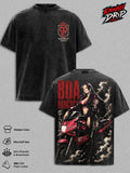 Boa Hancock Biker One Piecee Anime Vintage Washed Tee