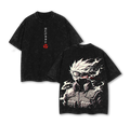 Kakashi Vintage Oversized T-Shirt 2025 – Retro Washed Anime Tee
