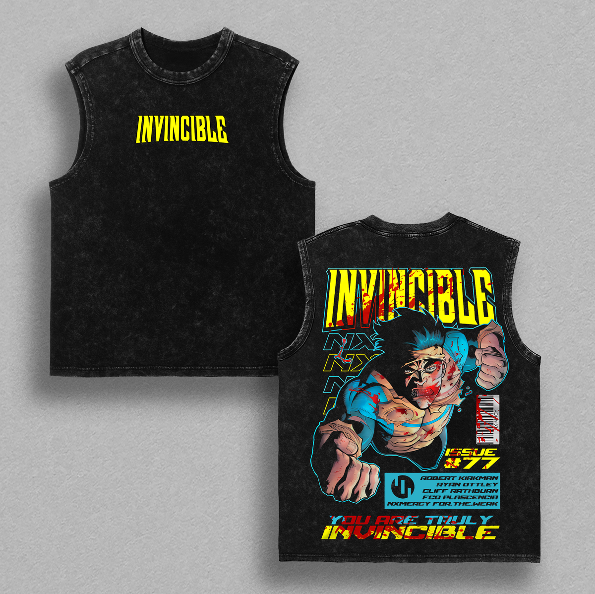 Invincible War Washed Tshirt, Comics Wash T-Shirt, TV Show Comics Washed T-shirt Heavyweight Cotton, Unisex Shirt Streetwear graphic tshirt Menswear