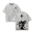 Ulquiorra Cifer x Bleach Anime Double Printed Vintage Washed Tee