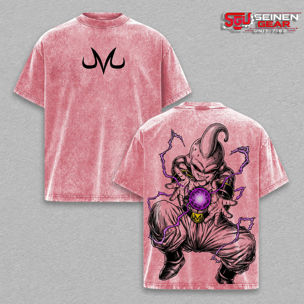 Majin Buu Monster Graphic Anime Vintage Washed Tee