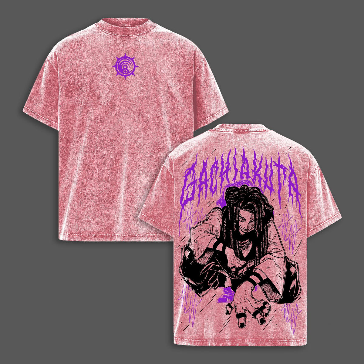 Jabber “Scavenger Fury” Vintage Washed Oversized T-Shirt, Gachiakuta Retro Grunge Graphic Tee, Distressed Heavy Cotton Streetwear Unisex