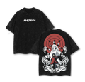MADADA NARUTO Anime Double Printed Vintage Washed Tee