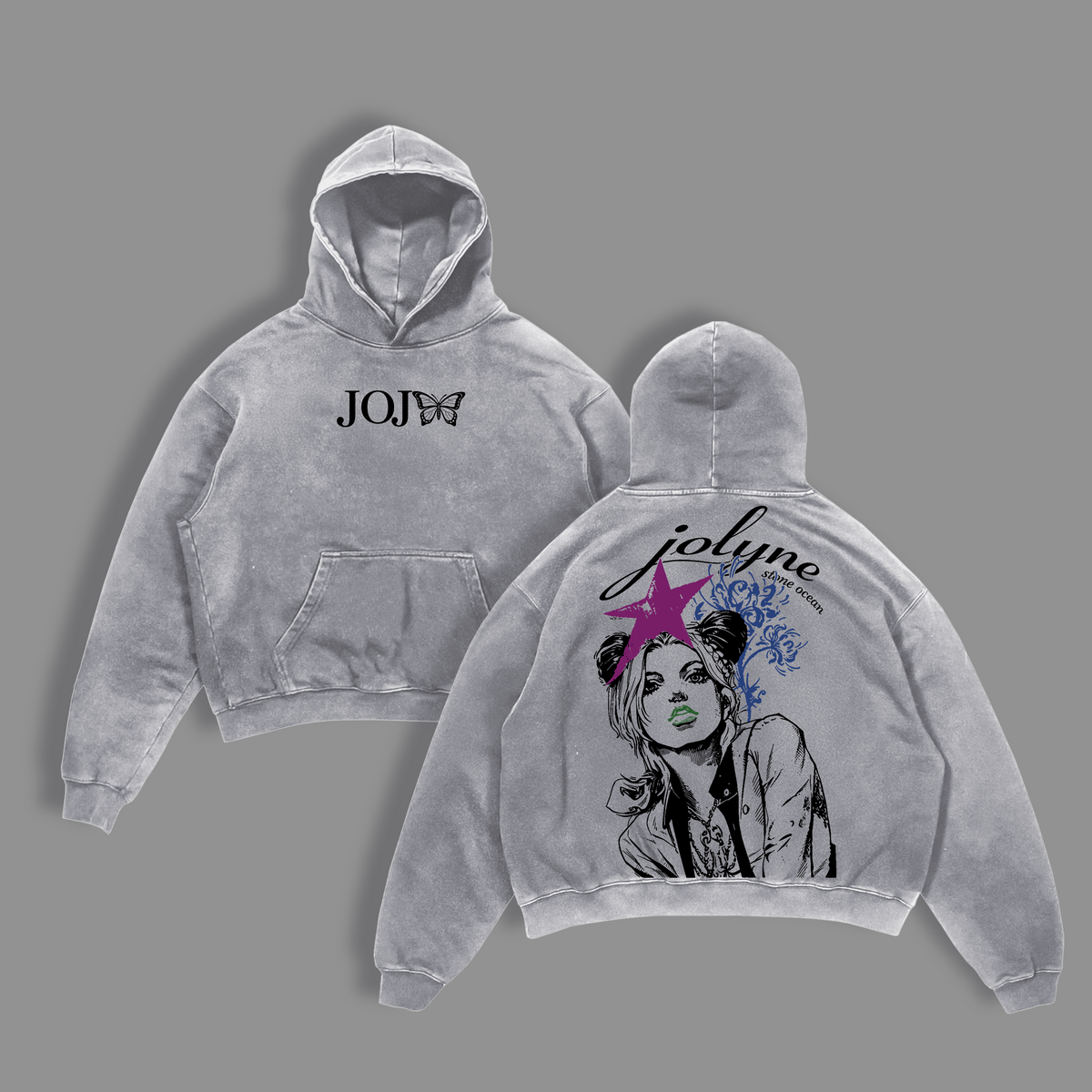 Jolyne Cujoh JoJo Stone Ocean Anime Vintage Washed Tee