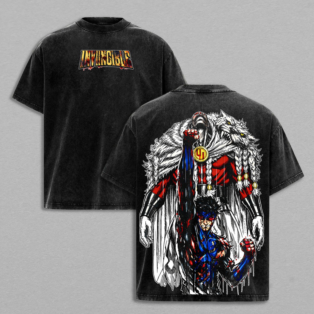 Invincible Thragg vs Mark Grayson Vintage Washed Tee