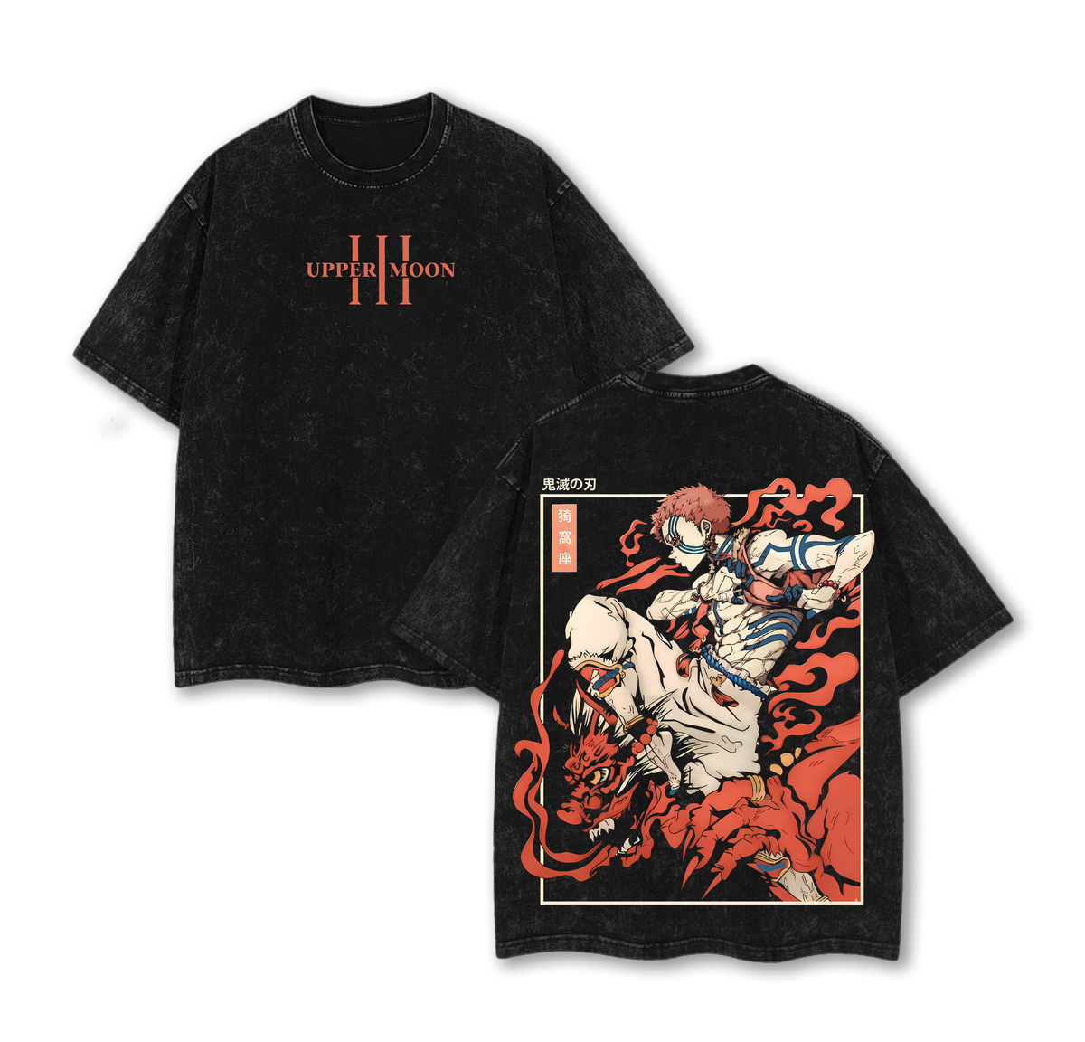 Akaza Upper Moon 3 T-Shirt, Demon Slayer Infinity Castle Arc Graphic Tee