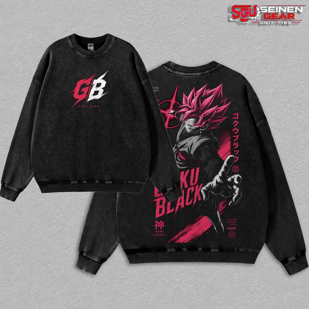 Super Saiyan Rose G0ku Black DBS Anime Vintage Washed Tee