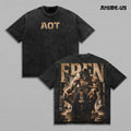 Eren Yeager Attack Titan Final Battle Anime Vintage Washed Tee