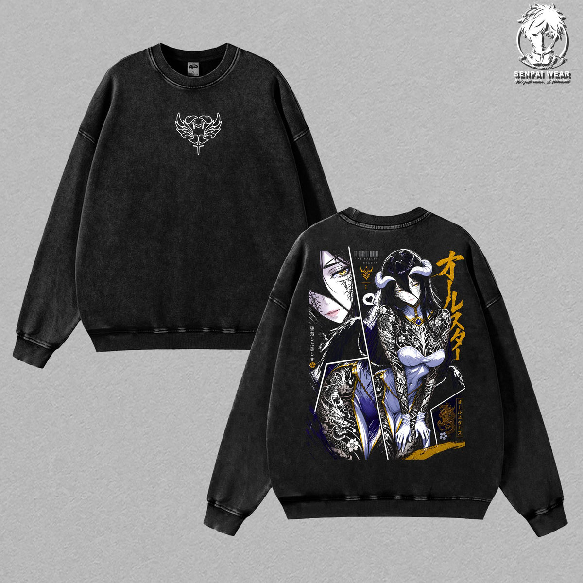 Albedo Graphic Anime Vintage Washed Tee