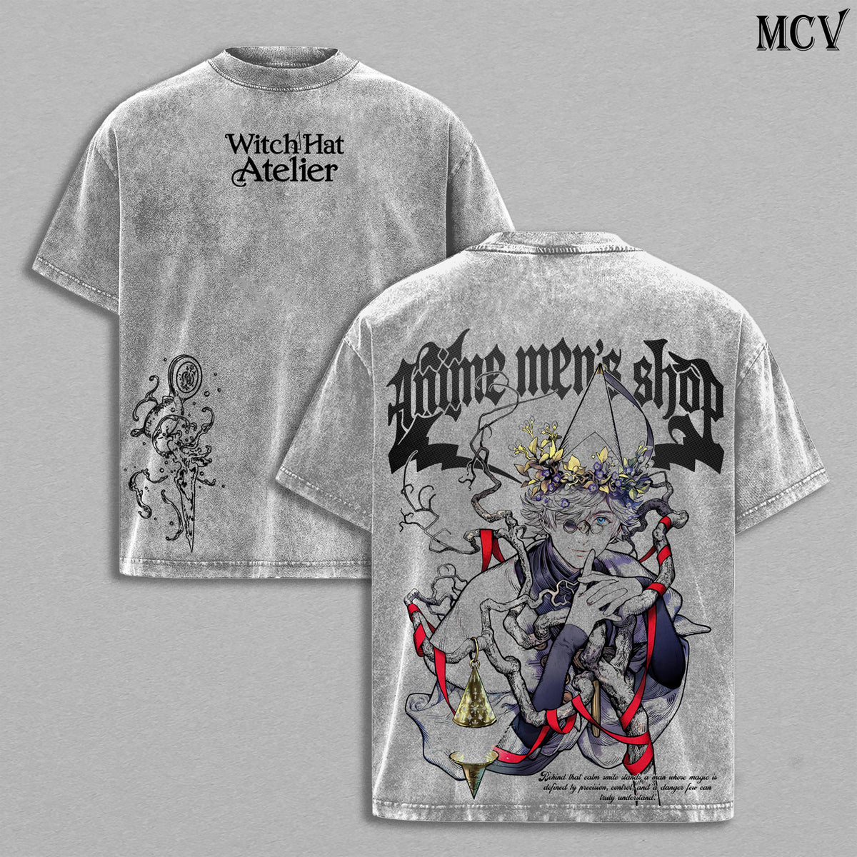 Qifrey Witch Hat Atelier Anime Vintage Washed Tee