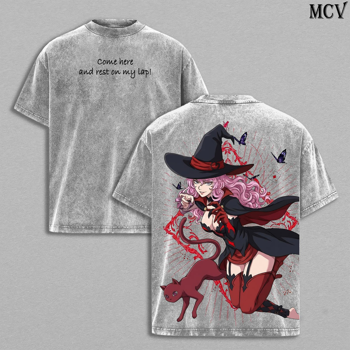 Vanessa Enoteca Black Clover Anime Vintage Washed Tee