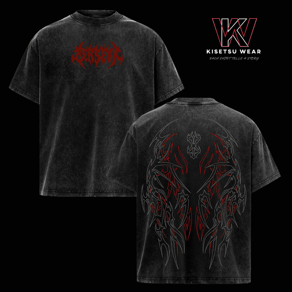 Berserk Pump Cover Anime Vintage Washed Tee