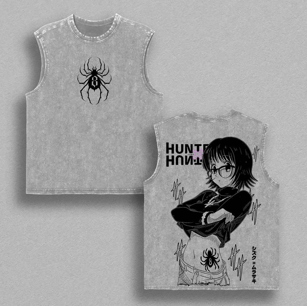 Shizuku Murasaki Hunter x Hunter Phantom Troupe Anime Vintage Washed Tee