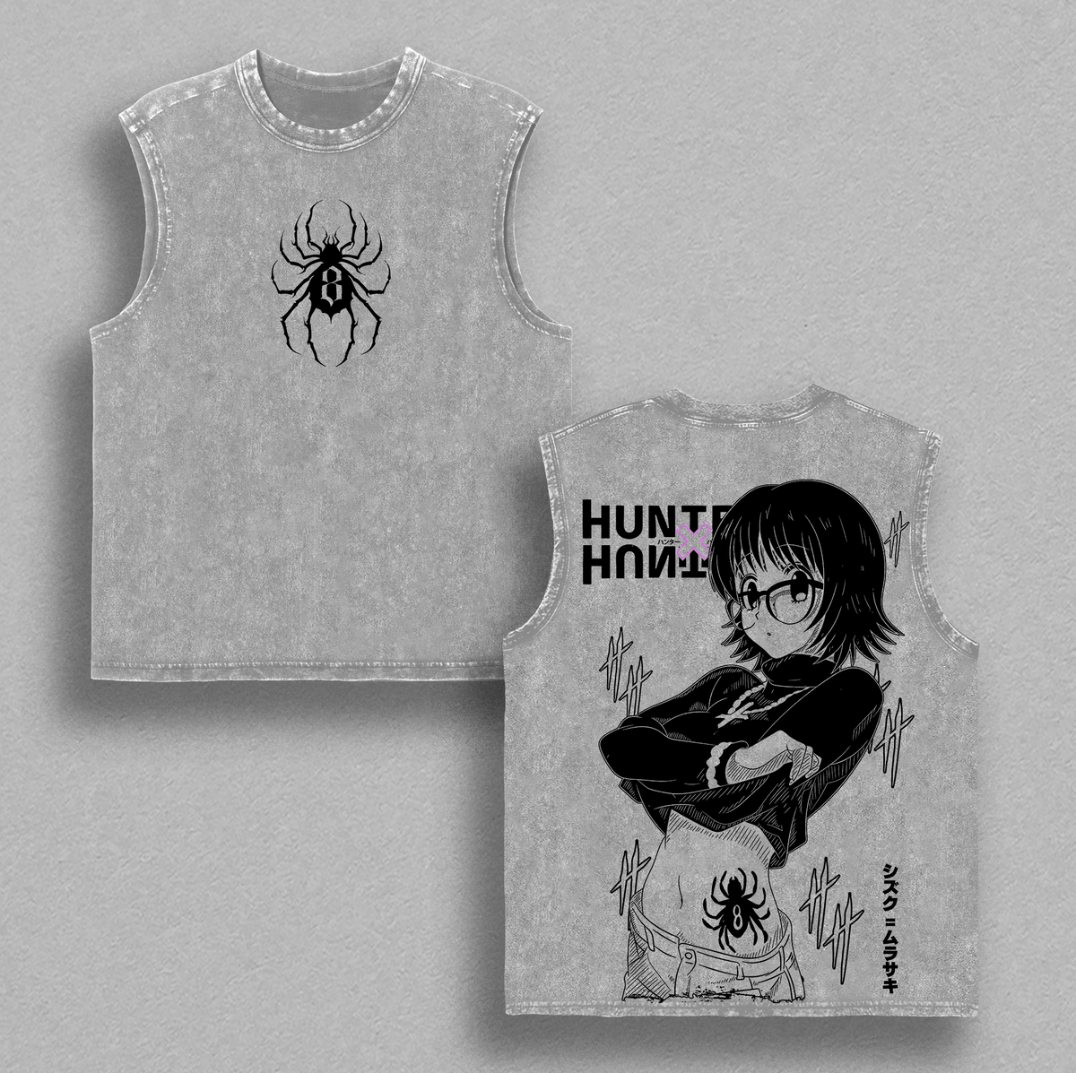 Shizuku Murasaki Hunter x Hunter Phantom Troupe Anime Vintage Washed Tee