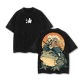 Jiraiya- Naruto Anime Double Printed Vintage Washed Tee