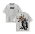Retro Vintage Limited Yamamoto Bankai - Bleach Anime Double Printed Vintage Washed Tee
