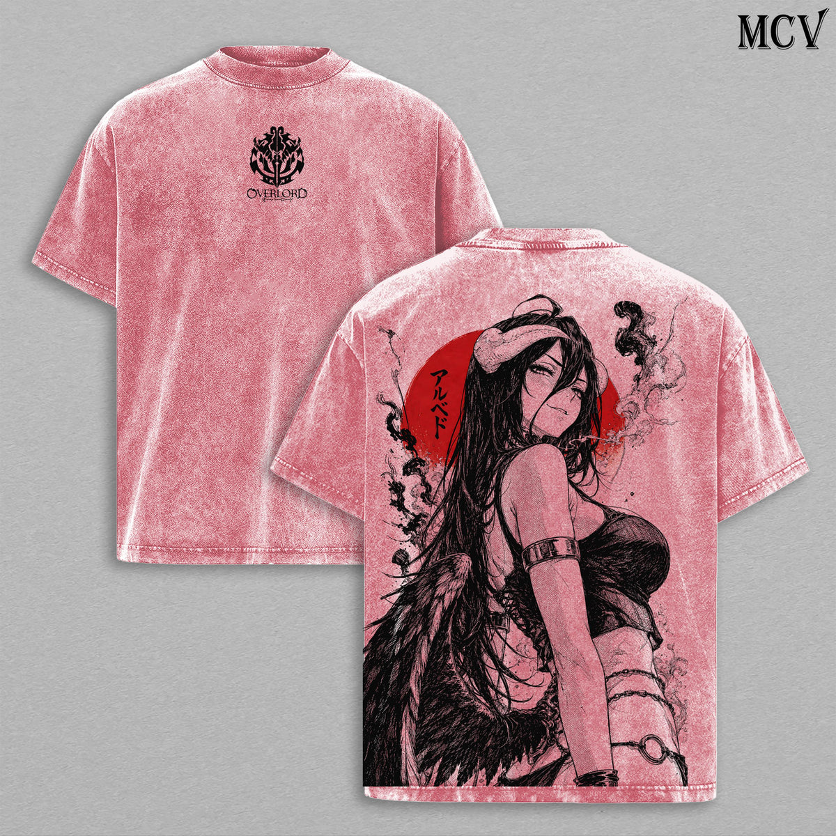 Albedo Overlord Queen of Nazarick Anime Vintage Washed Tee
