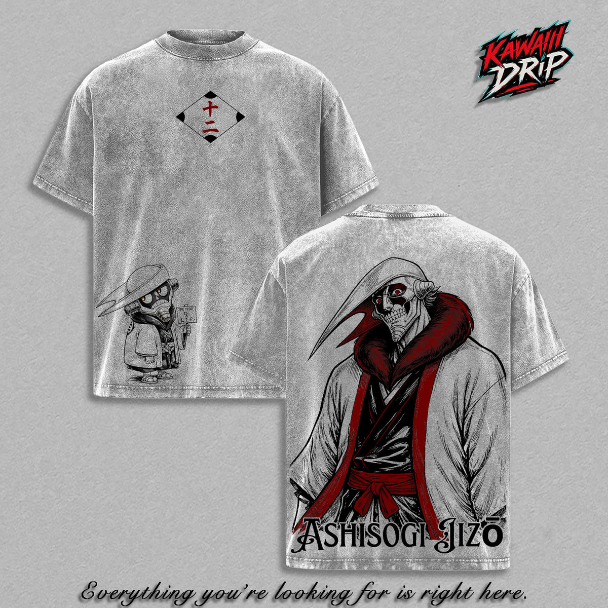 Ashisogi Jizo Mayuri Kurotsuchi Bleach Anime Vintage Washed Tee