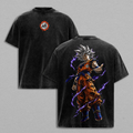 Kakarot Saiyan Ultra Instinct DB Super Anime Vintage Washed Tee