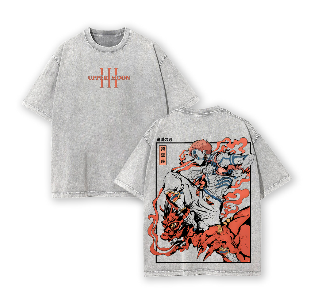 Akaza Upper Moon 3 T-Shirt, Demon Slayer Infinity Castle Arc Graphic Tee
