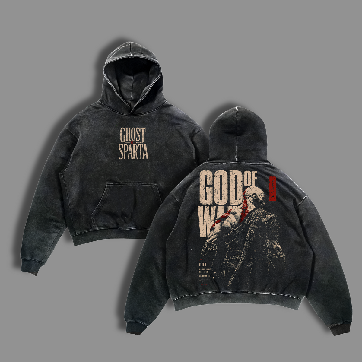 Kratos God of War Gym Vintage Washed Tee