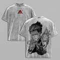 Hisoka Hunter x Hunter Anime Vintage Washed Graphic Tee