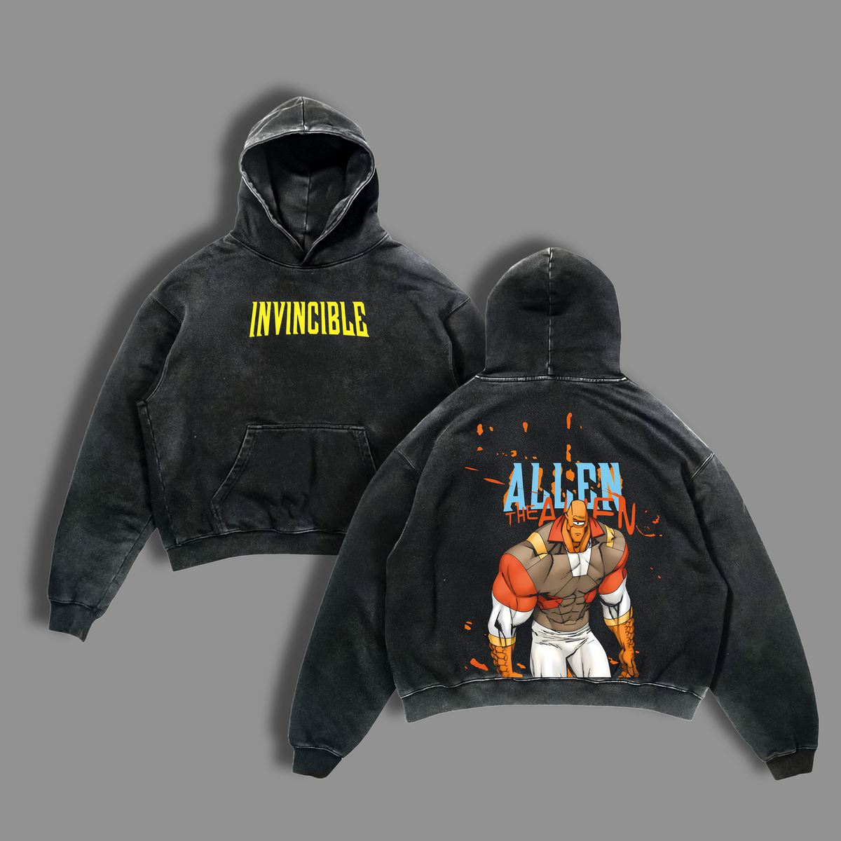 Allen the Alien Invincible Vintage Washed Tee