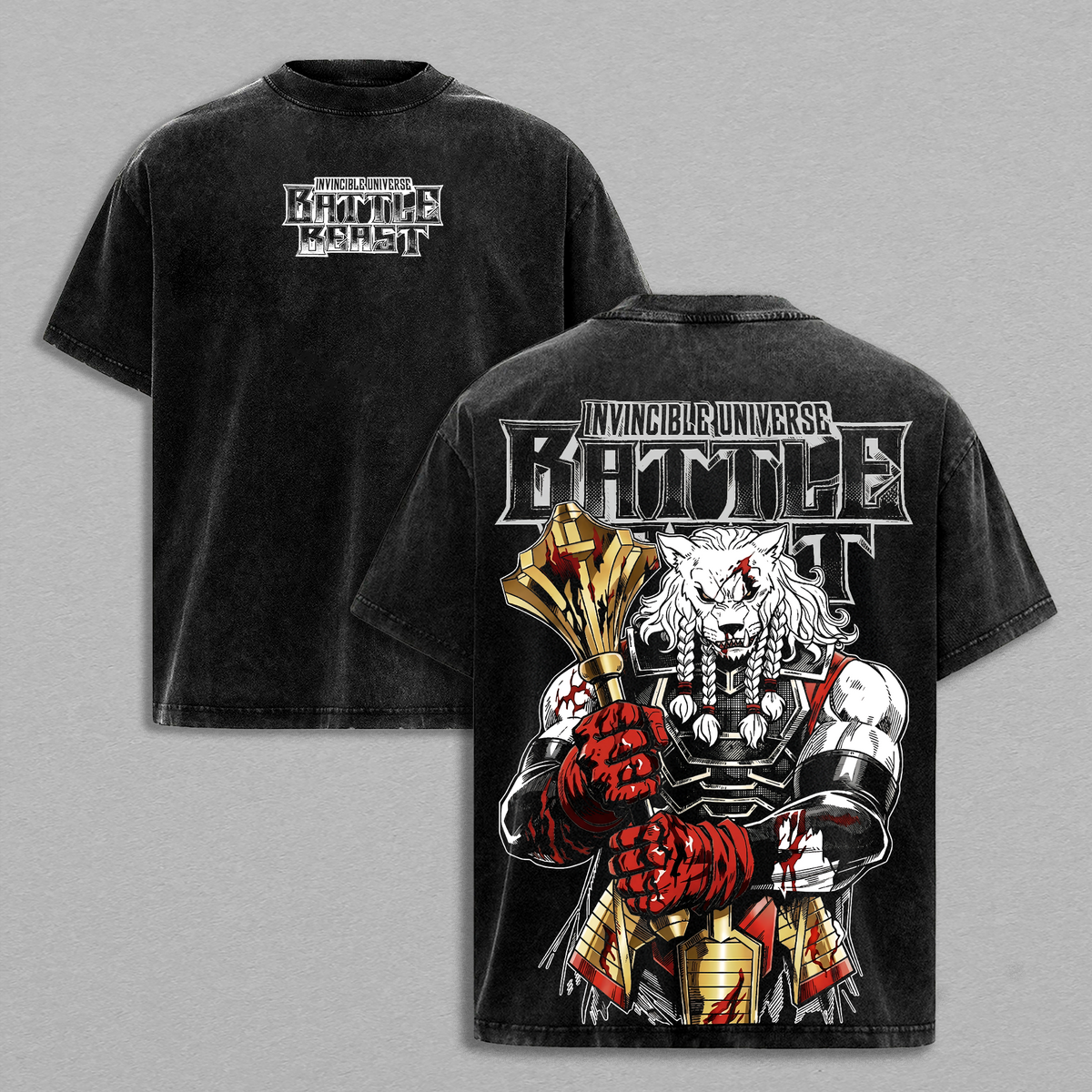 Battle Beast Invincible Universe Vintage Washed Tee