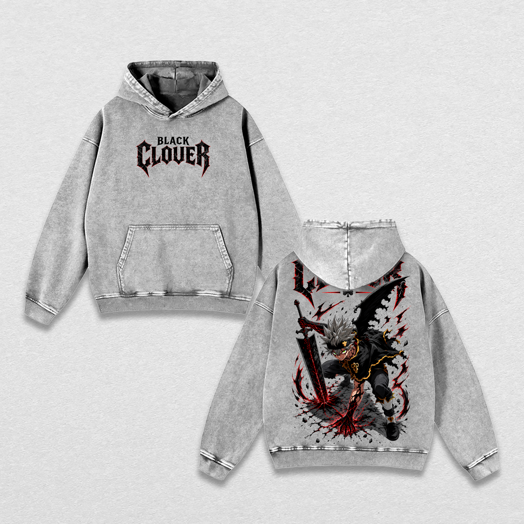Asta Black Clover Anime Vintage Washed Tee