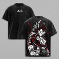 SSJ Final Shine Attack SSJ4 Prince of Saiyans Anime Vintage Washed Tee