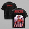 "Thragg The Conqueror" Viltrumite War - Invincible Comic Double Printed Oversize Lightweight Acid Washed Tee